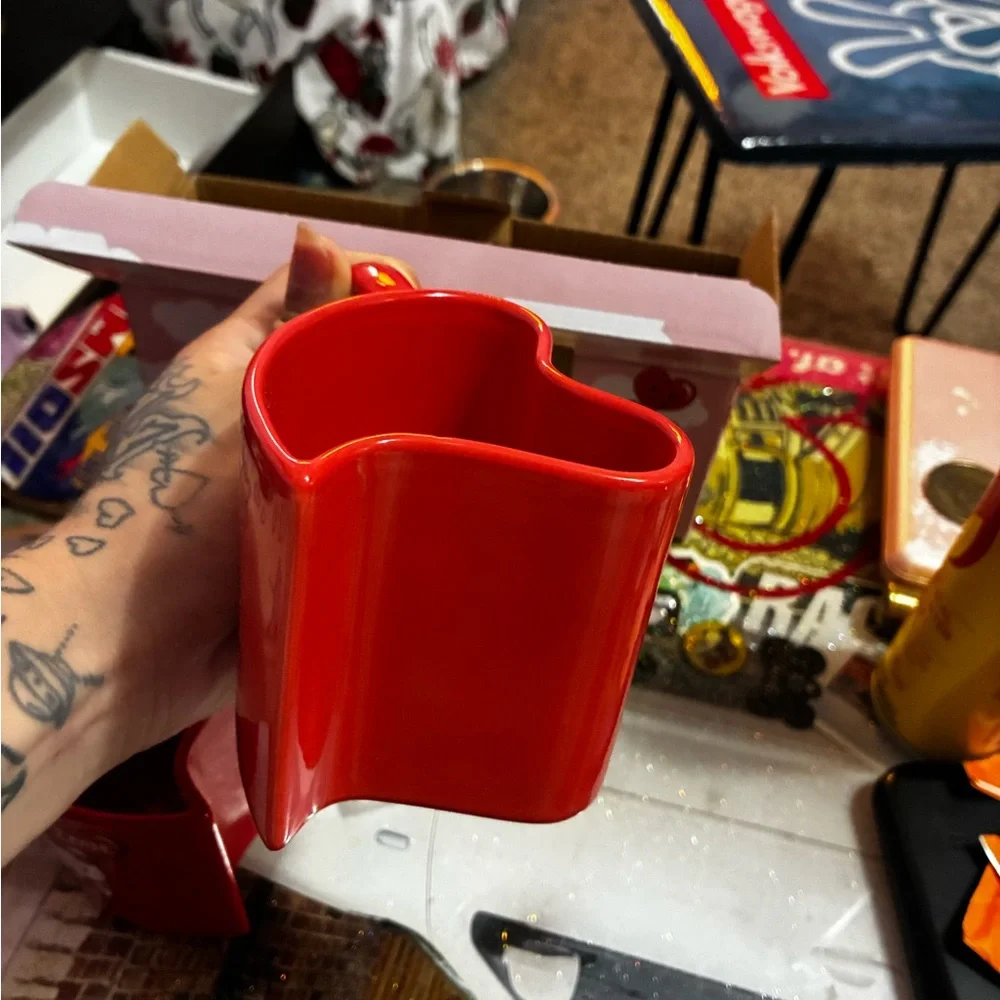 Ceramic heart Mug Set